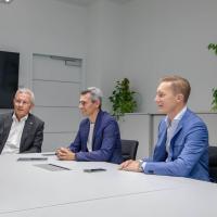 von rechts: CFO Oliver Pichler, IT-LeiterJohann Ebner und CEO Gottfried Brunbauer