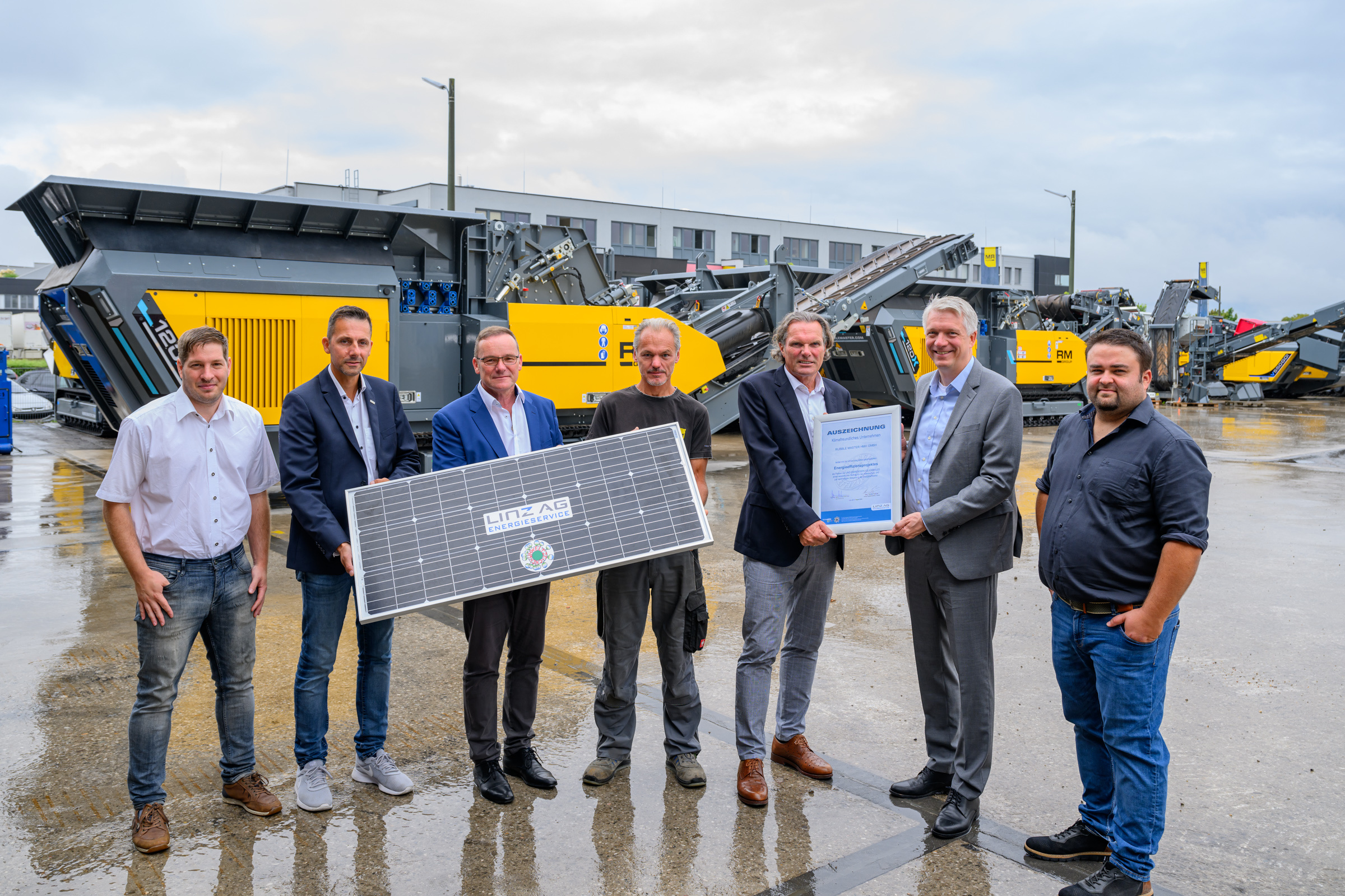  Recycling-Experte Rubble Master setzt in Sachen Energieeffizienz auf Know-how der LINZ AG