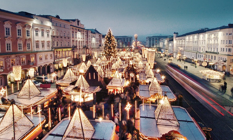 Weihnachtsmarkt am Linzer Hauptplatz