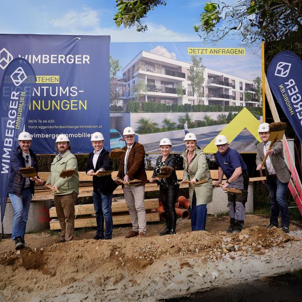  WIMBERGER Immobilien feiert Spatenstich in Freistadt