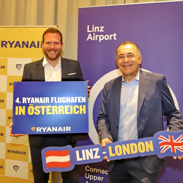 Ryanair startet in Linz (durch)